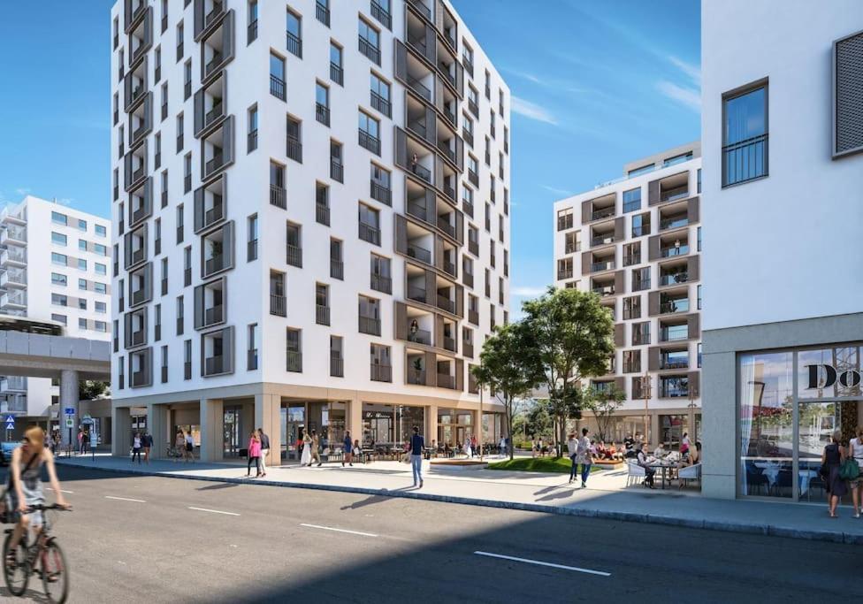 Donaublick Oasis: Stylische Wohnung Wien Eksteriør bilde