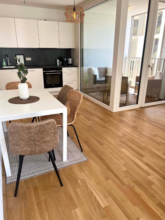 Donaublick Oasis: Stylische Wohnung Wien Eksteriør bilde